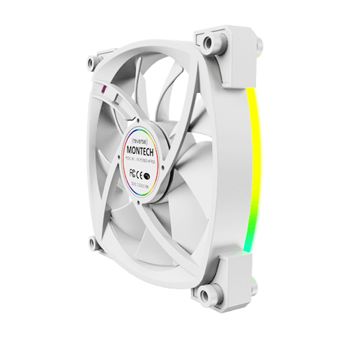 Montech RX120 PWM ARGB White Cabinet Fan (Single Pack)